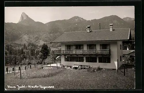 AK Kreuth, Gasthaus Haus Jackl, Aussenansicht