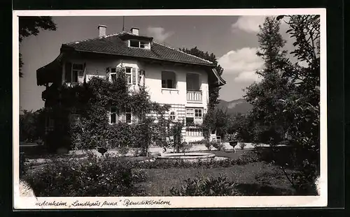 AK Benediktbeuern, Gasthaus Weizmann`s Landhaus Anna, Aussenansicht