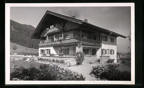 AK Neuhaus am Schliersee, Haus Schwarzdrossel, Gasthaus, Aussenansicht