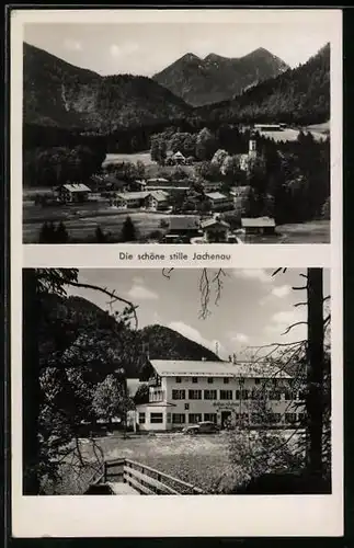 AK Jachenau, Ortspartie, Gasthaus, Aussenansicht
