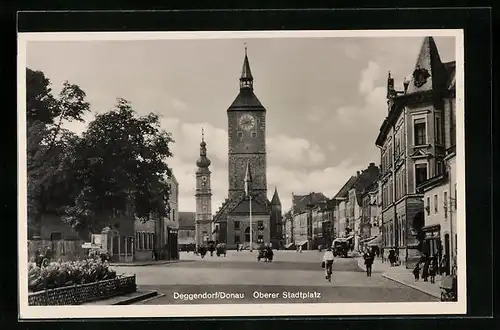 AK Deggendorf /Donau, Oberer Stadtplatz