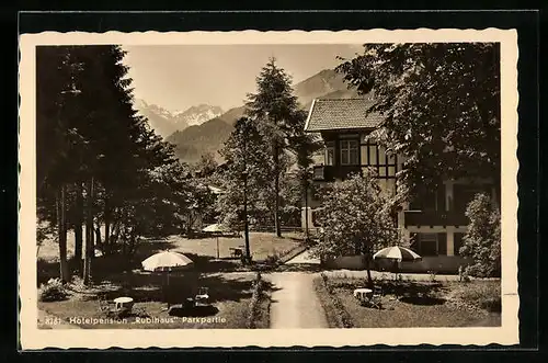 AK Oberstdorf /Allg., Hotel Pension Rubihaus
