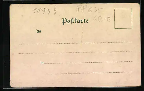 Lithographie Wildenstein, St. Mauruskapelle, Totalansicht