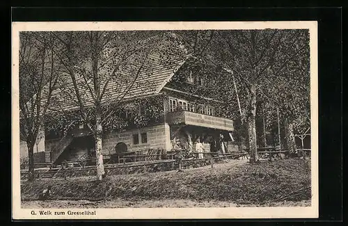 AK Neuenbürg, Gasthaus zum Grösseltal von G. Welk