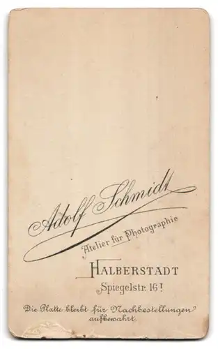 Fotografie Adolf Schmidt, Halberstadt, Spiegelstr. 16 I., Junges Paar in eleganter Kleidung