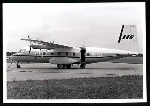 Fotografie Flugzeug Nord 262, Passagierflugzeug LIN, Kennung SE-CCS