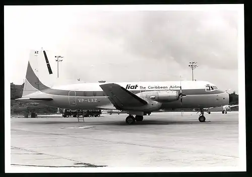 Fotografie Flugzeug Avro 748, Niederdecker Passagierflugzeug Liat The Caribbean Airline, Kennung VP-LAZ