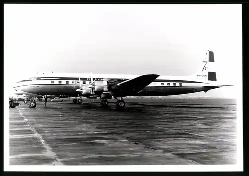 Fotografie Flugzeug Douglas DC-7, Passagierflugzeug der KLM, Kennung PH-DSN