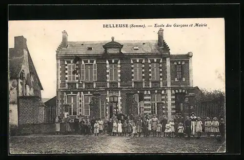 AK Belleuse, Ecole des Garcons et Mairie