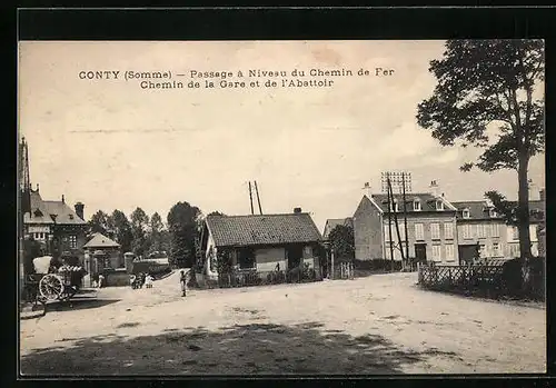 AK Conty, Passage à Niveau du Chemin de Fer