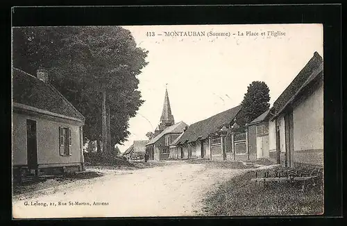 AK Montauban, La Place et l`Eglise