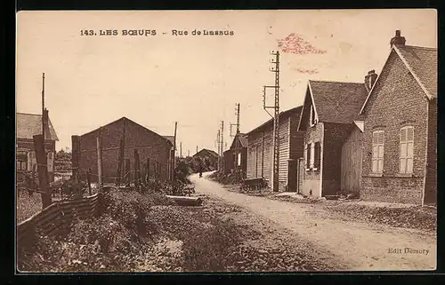 AK Les Boeufs, Rue de Lassus