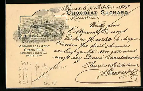 AK Lörrach, Fabrique Chocolat Suchard