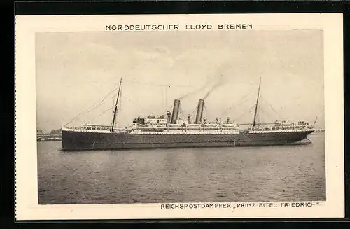 AK Reichspostdampfer Prinz Eitel Friedrich