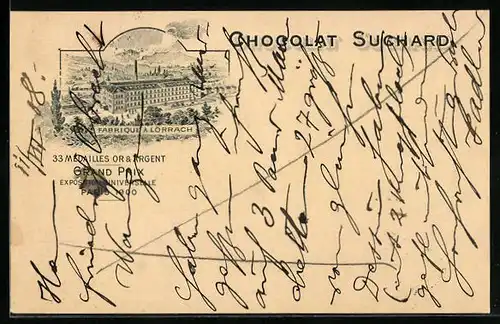 AK Lörrach, Chocolat Suchard, Fabrique