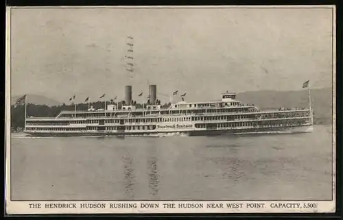 AK The Hendrick Hudson rushing down the Hudson