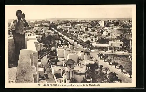 AK Casablanca, Vue générale prise de la Cathédrale