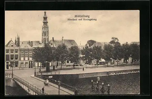 AK Middelburg, Houtkaai met Koningsbrug