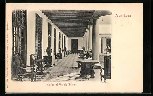 AK Cape Town, Interior of Groote Schnur