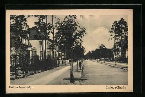 AK Hohen Neuendorf, Elfriede-Strasse mit Villen