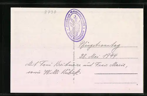 AK Bad Kissingen, Cafe Jagdhaus Messerschmitt