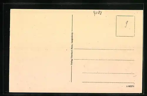 AK Langenburg, Partie in der Innenstadt mit Tor