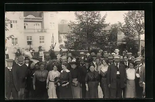 Foto-AK Bad Wörishofen, Kurgesellschaft mit Viktor Link, 1914