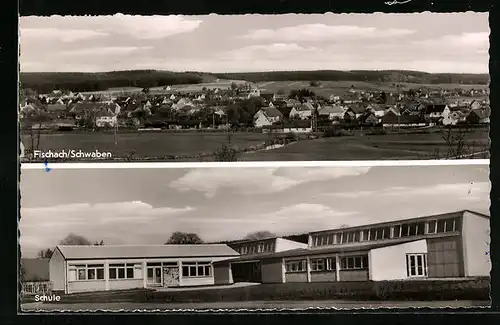 AK Fischach /Schwaben, Schule, Panorama