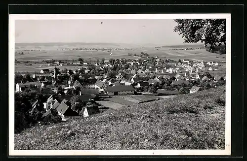AK Dinkelscherben, Totalansicht vom Berg aus