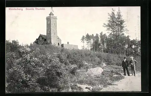 AK Demitz-Thumitz, Klosterberg mit Aussichtsturm