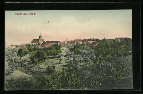 AK Döben, Panorama im Sommer