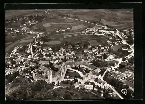 AK Scheyern / Obb., Fliegeraufnahme der Benediktiner-Abtei