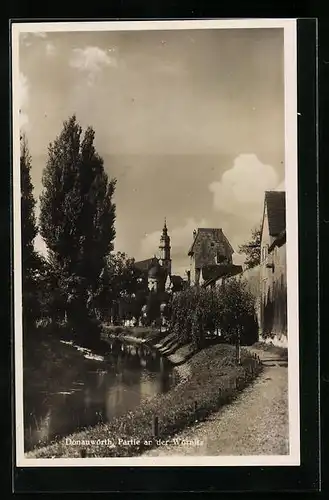 AK Donauwörth, Partie an der Wörnitz