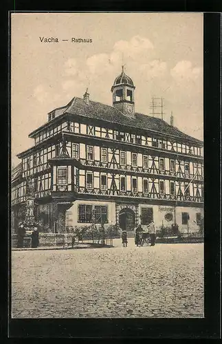 AK Vacha, Gasthaus Ratskeller im Rathaus