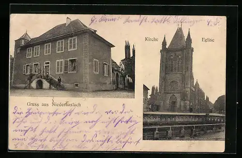 AK Niederhaslach, Hotel de Ville, Eglise
