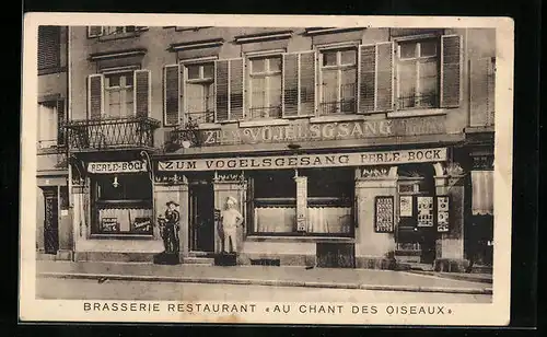 AK Strasbourg, Restaurant Au Chant des Oiseaux, 7 Quai des Bateliers
