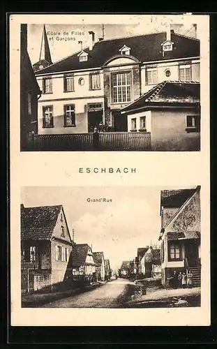 AK Eschbach, Grand`Rue, Ecole de Filles et Garcons