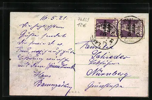 AK Landau, Pfalz- Ecke Moltkestrasse und Ostring