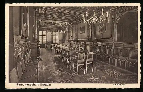 AK Berlin, Verbindungshaus der Burschenschaft Saravia, Kneipsaal