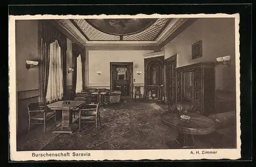 AK Berlin, Verbindungshaus der Burschenschaft Saravia, A. H. Zimmer