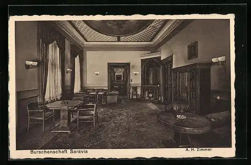 AK Berlin, Verbindungshaus der Burschenschaft Saravia, A. H. Zimmer