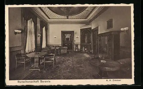AK Berlin, Verbindungshaus der Burschenschaft Saravia, A. H. Zimmer