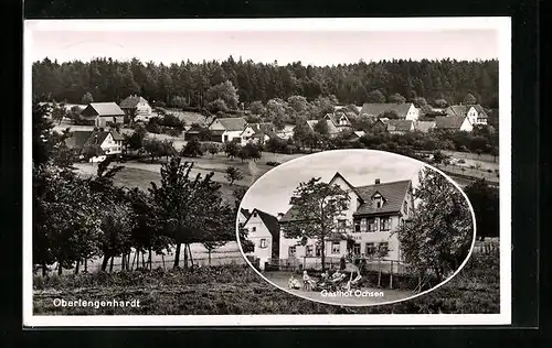 AK Oberlengenhardt, Ortspartie mit Gasthaus Ochsen