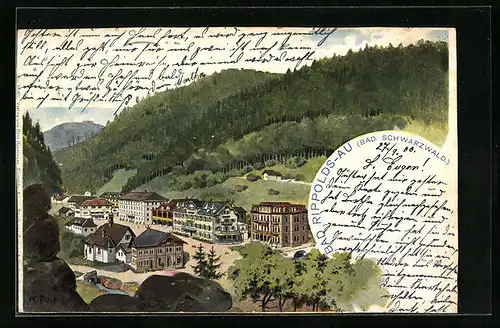 AK Bad Rippoldsau, Blick in den Ort