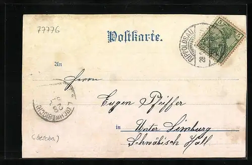 AK Bad Rippoldsau, Blick in den Ort