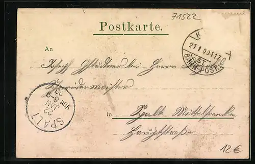 AK Backnang, Blick über die Stadt