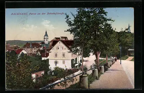 AK Backnang, Partie an der Bahnhofstrasse