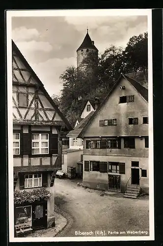 AK Biberach / Riss, Strassenpartie am Weberberg
