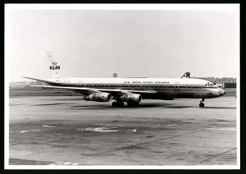 Fotografie Flugzeug Douglas DC-8, Passagierflugzeugder KLM, Kennung PH-DCV