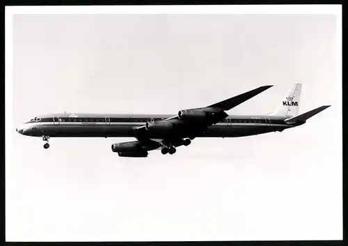 Fotografie Flugzeug Douglas DC-8, Passagierflugzeug der KLM, Kennung PH-DEB